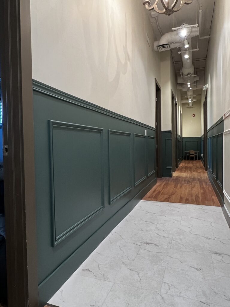 Interior painting after
